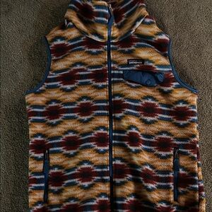 Patagonia Multicolor Patterned Fleece Vest